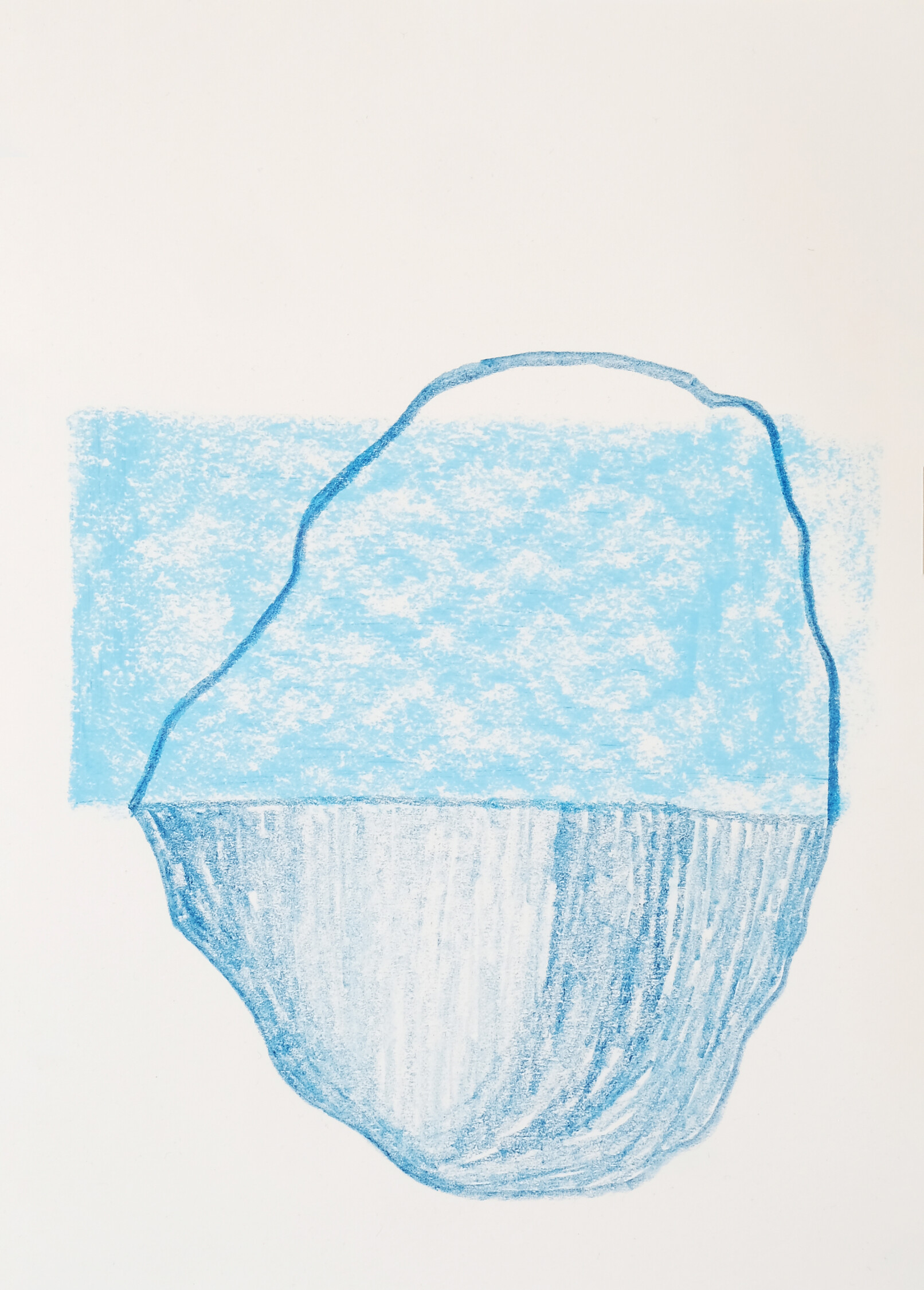Eleanor Bedlow Pleat (2020) pencil and pastel on paper