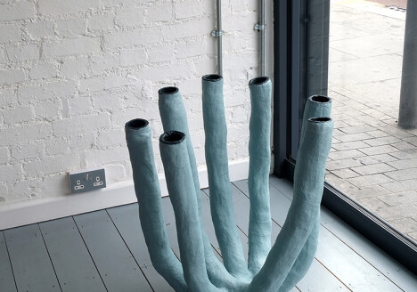 Eleanor Bedlow Upside (2020) plaster, acrylic, fabric