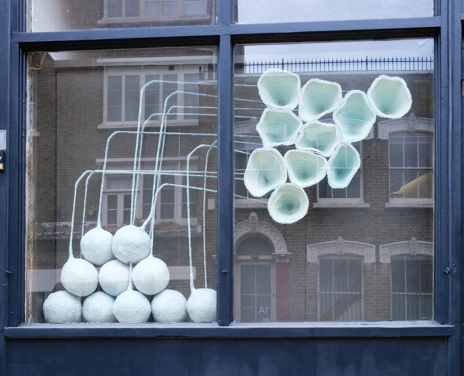 Eleanor Bedlow, Elbows, paper pulps, acrylic, dye, plaster, metal, 160 x 120 x 23cm, 2025