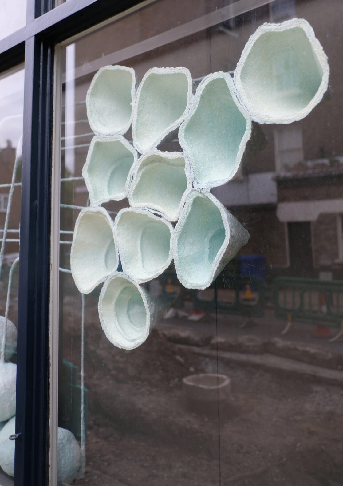 Eleanor Bedlow Sculpture paper pulps, acrylic, dye, plaster, metal 2025.jpg