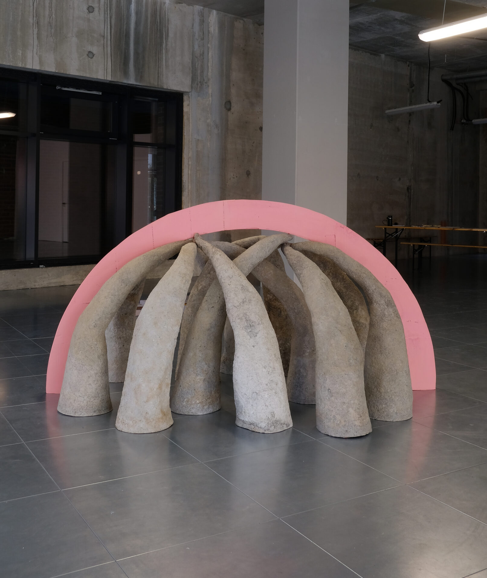 Eleanor Bedlow, Racer Paper, wire, string cardboard and acrylic 230 x 160 x 115 cm